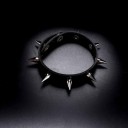Bracelet en cuir pour homme avec pointes H231 3