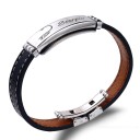 Bracelet en cuir pour homme signe du zodiaque 11
