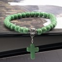 Bracelet en perles avec croix 8