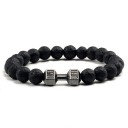 Bracelet en perles avec haltère 3