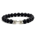 Bracelet en perles avec haltère 4