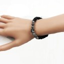 Bracelet en perles pour femme avec crâne 1