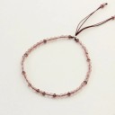 Bracelet en perles pour femme en rose 2