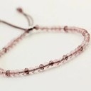 Bracelet en perles pour femme en rose 3
