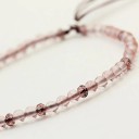 Bracelet en perles pour femme en rose 5