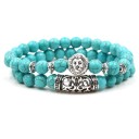 Bracelet en perles pour femmes 2 pcs H98 2