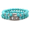 Bracelet en perles pour femmes 2 pcs H98 9