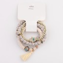 Bracelet en perles pour femmes 4 pcs H634 9