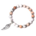 Bracelet en perles pour femmes avec aile 12