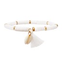 Bracelet en perles pour femmes avec coquillage 1