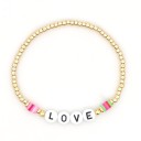 Bracelet en perles pour femmes avec inscription 3