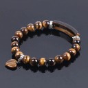 Bracelet en perles pour femmes en œil de tigre 5