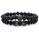 Bracelet en perles pour homme 2 pcs H514 1