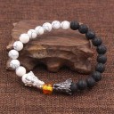 Bracelet en perles pour homme avec des dragons 3