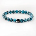 Bracelet en perles pour homme avec hématite 19