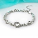 Bracelet en pierres pour femmes avec cœurs 6