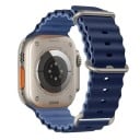 Bracelet en silicone 38 mm 40 mm 41 mm pour Apple Watch Bracelet étanche avec boucle en titane Boucle réglable et fermeture 5