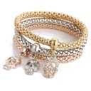 Bracelet féminin avec pendentifs 3 pièces 5