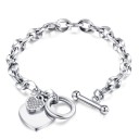 Bracelet femme avec de grands maillons H424 2