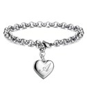 Bracelet femme avec pendentif cœur H60 3