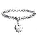 Bracelet femme avec pendentif cœur H60 5
