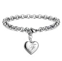 Bracelet femme avec pendentif cœur H60 8