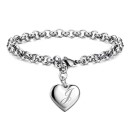 Bracelet femme avec pendentif cœur H60 12