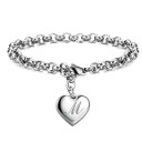 Bracelet femme avec pendentif cœur H60 15