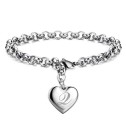 Bracelet femme avec pendentif cœur H60 19
