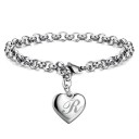 Bracelet femme avec pendentif cœur H60 20