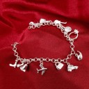 Bracelet femme avec pendentifs P131 4