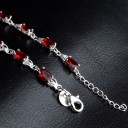 Bracelet femme avec pierres rouges 5