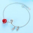 Bracelet femme avec rose 4