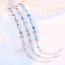 Bracelet femme cœur et pierres 1