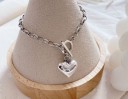 Bracelet femme fermoir américain en forme de cœur 2