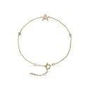 Bracelet femme lettre avec pierres 4