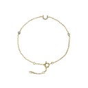 Bracelet femme lettre avec pierres 6