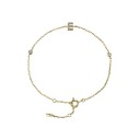 Bracelet femme lettre avec pierres 8