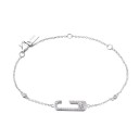 Bracelet fin pour femme avec des pierres 1