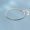 Bracelet lisse doré pour femme 1