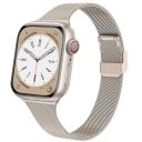 Bracelet milanais 42 mm pour Apple Watch Series 10 et 11 Bracelet en métal avec boucle fixe pour un ajustement et une fermeture Élégant 8