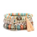 Bracelet multi-couches pour femmes 4 pièces 8