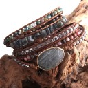 Bracelet multiple pour femmes avec perles H322 5
