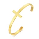 Bracelet ouvert croix 6