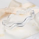Bracelet ouvert en laine pour femme 4