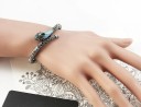Bracelet ouvert femme serpent H413 2