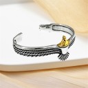 Bracelet ouvert homme aigle 2