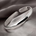 Bracelet ouvert lisse pour femme 5