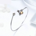Bracelet ouvert pour femme avec abeille 4