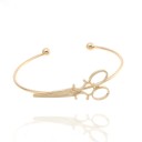 Bracelet ouvert pour femme avec des ciseaux 5
